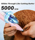 Trimmer Trimming Casfuy Cordless Dog Paw - Low Noise Small Dog Clippers with Double Blades USB Rechargeable Grooming