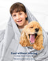 >0.5, 56 82 Inch KASBAH Dog Cooling Blanket & Mat, Waterproof Pet Blankets for Couch, Bed and Car Seat, Washable