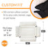 K&H Pet Products Ultra Plush Deluxe Bolster Dog Crate Pad, Portable Dog Crate Mat & Kennel Indoor Bed, Fleece Large