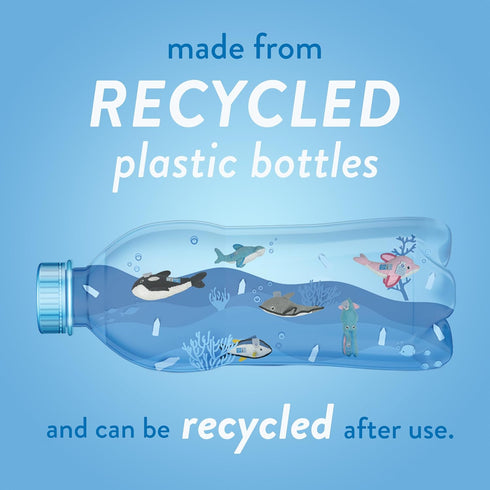Spunky Pup Clean Earth Recycled Stick, Made in USA from 100% Recycled Water Bottles, Gray