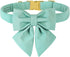 Maca Bates Dog Collar with Bow Bowtie for Dogs, Adjustable Breakaway Green Collars