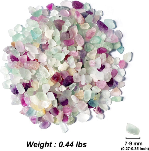 Aquarium Gravel,Decorative Rocks for Planters,0.44lb Fluorite Aquarium Gravel Rocks,Crystal Chips Stone Crushed Quartz for Crafts, Vases Filler, Succulent Plants, Aquarium Gravel Rocks (Fluorite)