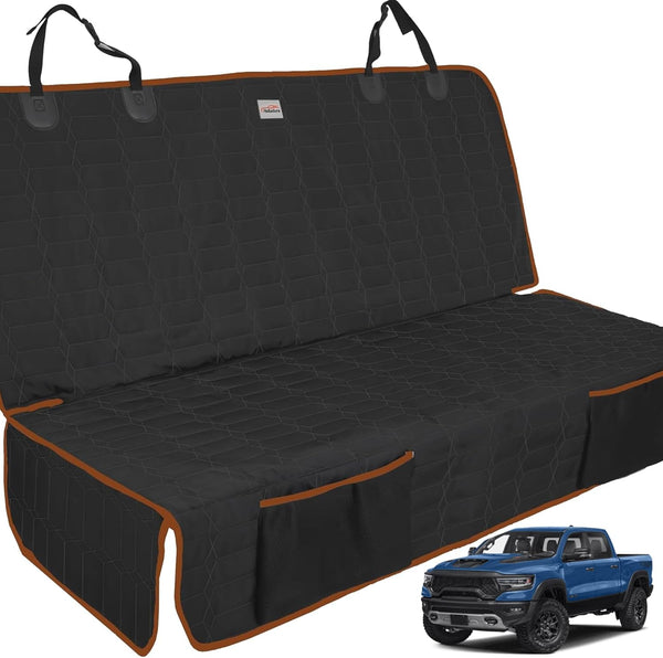 Reliadura Back Seat Cover for Dogs, Washable Bench Seat Covers for Trucks,Nonslip
