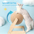 BATTIPAW Cat Scratcher, Rabbit Scratching Ball, Natural Sisal Scratcher, Spinning Cat Ball, Solid Wood Scratching Toy