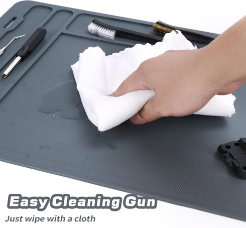 Gun Cleaning Mat, Anti-Slip Rubber Workbench Mat, Large Tactical Cleaning Pad, Gun Oil Resistant Maintenance Mat