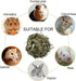 Tfwadmx Rabbit Timothy Grass Ball, Small Animal Activity Play Balls Chew Toys for Bunny, Guinea Pig, Hamster, Rat,