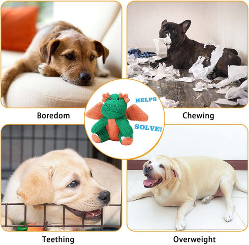 Ankinghor 3-Layered Stuffed Dog Toys for Medium Large Dogs, Large Plush Squeaky Dog Toys to Keep Them Busy for Small