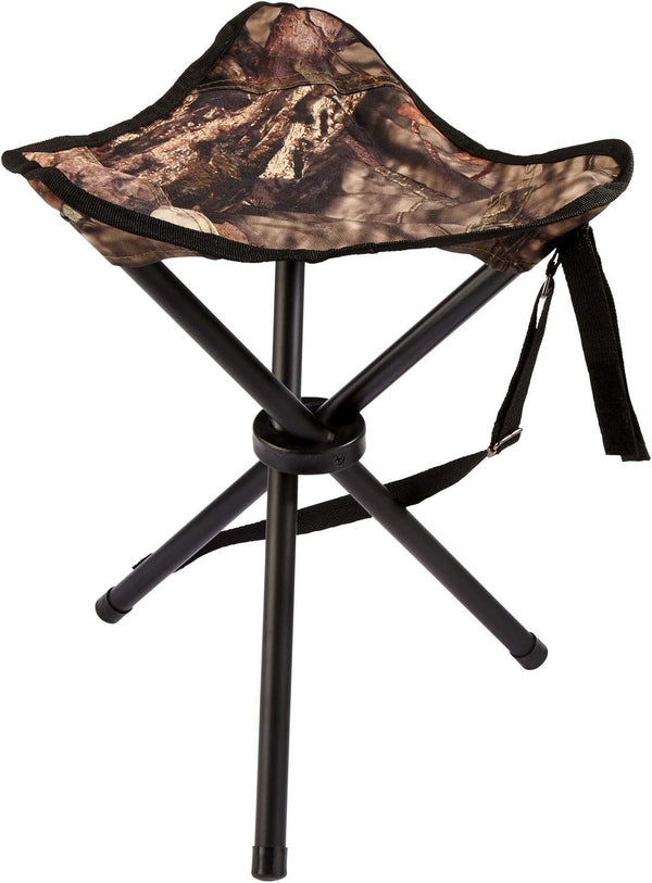 Ameristep Portable Folding Design Hunting Lightweight Heavy-Duty Tripod Stool, Mossy Oak Break-Up