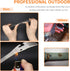 PSKOOK 5-in-1 Utility Tactical Spork, Stainless Steel Camping Utensil with Spoon, Fork, Knife, Can Opener