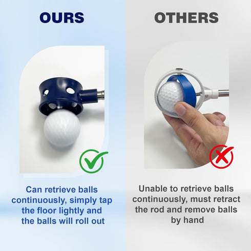 Golf Ball Retriever Telescopic for Water, GolfBall Grabber Tool, Golf Accessories Gifts for Men, Women & Golfers, Golf