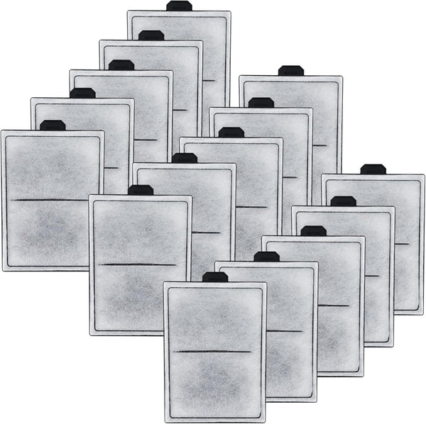 HiTauing 15 Pack PF-L Carbon Cartridges for Top Fin Silenstream PF20, PF30, PF40, and PF75 Power Filters