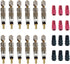 Presta Valve Core (12 Pack) and 12 Anodized Alloy Presta Valve Caps for Tubeless Road & MTB Bike