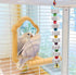 2 Pack Mineral Block Chicken Chewing Toy, KABASI Bird Beak Grinding Calcium Stone with Bells, Chicken Coop Accessories