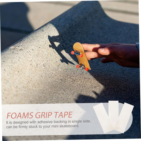 3 Toyvian Sheets Professional Self Adhesive Grip Tape Pads for Fingerboards Transparent Skid Stickers Easy to Apply