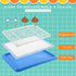 1 (25.6 18.9 Inch,Blue) Mifoci Pcs Dog Potty Tray Mesh Puppy Training Pad Holder Floor Protection Portable Pee Pad Pet