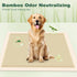 28"x34", 4-Corner (40 Counts) MIZOK Dog Pee Pads Extra Large Bamboo Puppy Pads Super Absorbent & Leak-Proof, Adhesive