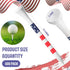 Mudder 600 Pcs 3-1/4" Golf Tees - USA Stars and Stripes Bamboo Patriotic Golf Tees for Men & Women