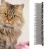 Pet Comb Dog Grooming Tool with Long and Short Teeth for Comfortable Pet Hair Removal, Black