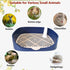 Chinchilla(15.7" 11.8" 3.9",Blue) Tfwadmx Rabbit Litter Box Guinea Pig Litter Boxes Small Animal Toilet Corner Pan