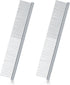 2 Pieces Macrame Comb Set - Stainless Steel Metal Combs for Dog Cat Grooming, Macrame Brush Supplies (Silver)