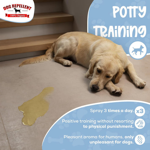 Organic Sprays to Train Your Pet Where Not to Urinate - Anti Chew Spray for Puppies, Made in The USA, 8 oz