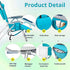 Generic Backpack 5 1-Pack) Foldable Beach Chair, Portable Camping Chairs with Headrest, Cup Holder & Armrests, Beach