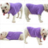 Lovelonglong Bulldog Clothes - Blank T-Shirt Tee for French Bulldog, English Bulldog, American Pit Bull, Pugs - Purple