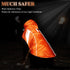 VIVAGLORY Dog Raincoat for Medium Dogs, Lightweight Reflective Safety Vest Jackets for Adventures, Orange