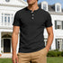 HYYGOCCTV Mens Fashion Button Down Shirts Dressy Henley Shirt Crew Neck Short Sleeve Big and Tall Tshirts Men's