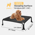 Veehoo Elevated Dog Bed, Cooling Raised Bed, Easy Assembly Outdoor Dog Bed with Non-Slip Dual-Boot Feet, Durable