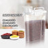 5-7LBS Plastic Dog Food and Cat Food Storage Container - Leak-Proof, Easy to Clean, Portable with 4-Buckle Handle