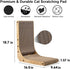 FUKUMARU Cat Scratcher, 18.7 Inch L Shape Wall Mounted Cardboard with Ball Toy for Indoor Cats