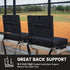 Sheenive Stadium Seats for Bleachers with Back Support, Bleacher Seats with Backs and Cushion Wide, Padded Portable