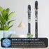 Hang 11' Ski Wall Mount, Hardwood Ski Holders, Vertical Ski Storage Rack, Ski Holder Wall Mount for Garage