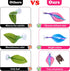WILLBOND 2 Pieces Silicone Betta Bed Leaf Hammock for Betta Fish, Comfortable and Safe Resting Spot (Blue, Pink)