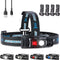 WUBEN H1 Rechargeable Headlamp, 1200 High Lumen Ultra Bright LED, 11 Modes, 180° Adjustable, IP68