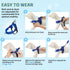 Lukovee No Pull Dog Harness and Leash Set, Soft Padded Adjustable Reflective Vest for Small Dogs (XS, Blue)