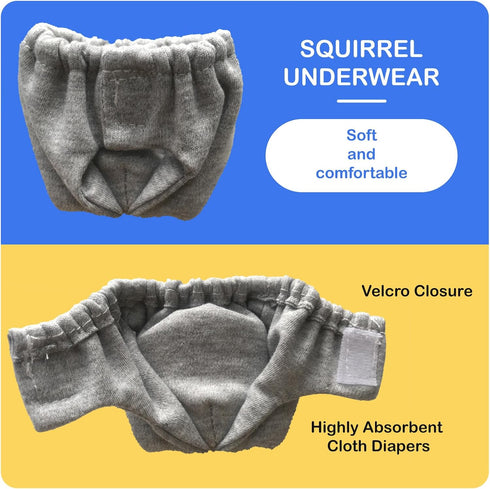 2PCS Small Pet Diapers,Adjustable Sugar Glider Diapers Climbing Diapers,Washable,Specially Designed for Use on Pet