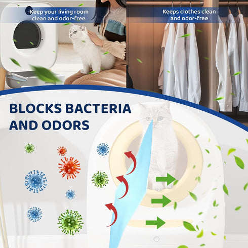 6er-Pack Refill Bags, Cat Litter Refill Bags, Diaper Refills,With Excellent Sealing and Toughness, The Refill Bag is