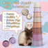 8PCS Chinchilla, Playset SKYWHALE Stacking Cups for Rabbits, Stackable Bunny Toys, Natural Sugarcane Plastic Pet