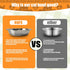 4 Pcs Stainless Steel Cat Bowls, 7.1 Inches Metal Cat Food Bowls, Whisker Fatigue Shallow Dish, Elevated Food Bowls for