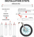 PSLER 72 PCS Sky Blue Spoke Skins, Spoke Covers Trim Wrap Decoration Protector for Motorcycle Motocross
