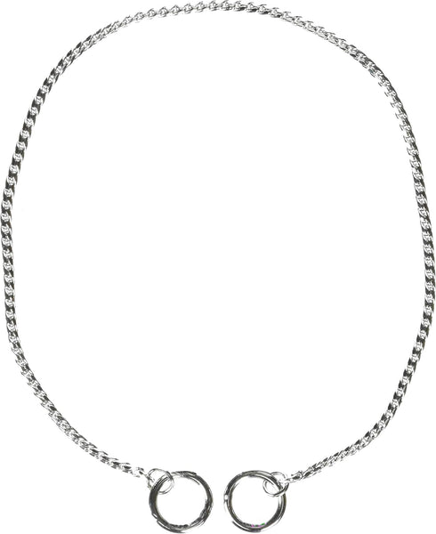 Guardian Gear X-Fine Chrome Snake-Chain Dog Collar, 16"