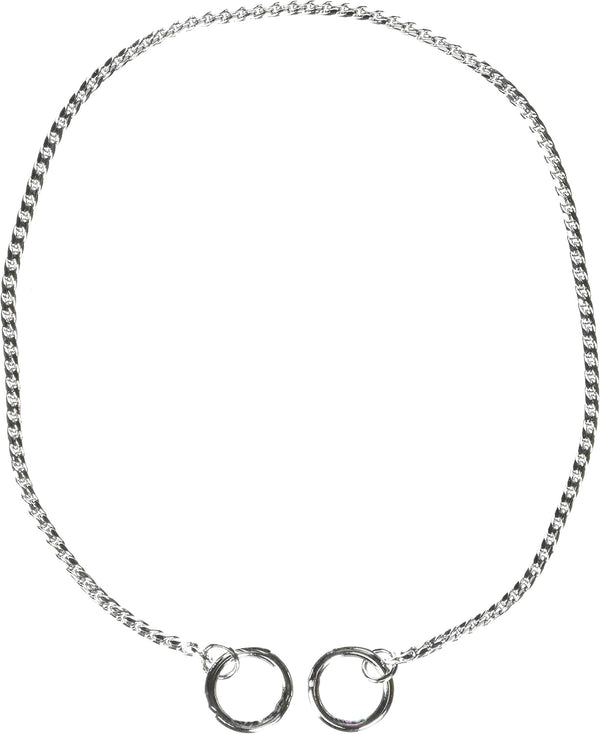 Guardian Gear X-Fine Chrome Snake-Chain Dog Collar, 16"