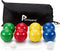 Pointyard 90mm Bocce Ball Set with 8 PE Balls, 1 Pallino, Carrying