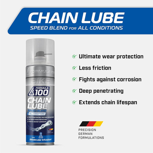 300ml (10.14 oz) All Conditions Bike Chain Lube All-Weather Lubricant Bicycles & Electric Bikes Protects Against Wear