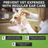 NOVEHA Pet Ear Wipes (150 Count), Dog Ear Cleaner Wipes, Otic Cleanser for Dogs & Cats with Aloe Vera