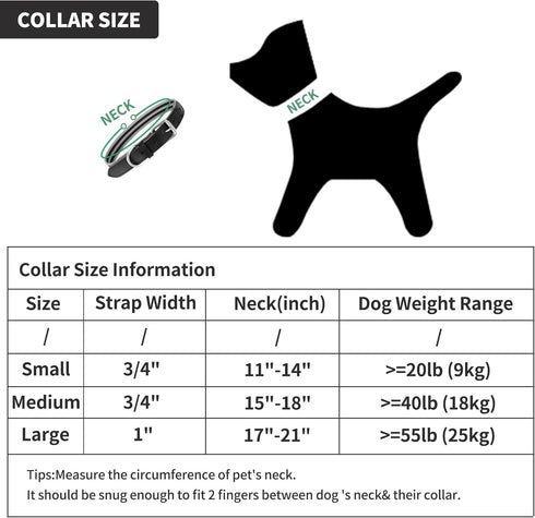 Mile High Life Genuine Leather Dog Collar, Heavy Duty Canvas with Adjustable Rust-Proof Metal Pin Buckle for Large Dogs