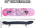 Skateboards for Beginners, Kids, Boys, Girls, Teens, and Adults - 31 Inch Complete Standard Skateboards with 7-Layer