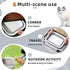 Jninexiu 17.7"13.4" (2Pcs Small Litter Box for Kittens, Open Potty Pan Cat Toilet Portable Cats Litter Box Travel